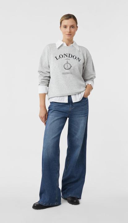 Produktbild Comma Sweatshirt Sweatshirt im Relaxed Fit mit 3D-Applikation (34)