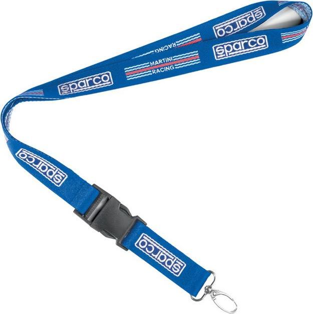 Actual product image Sparco Martini Racing Lanyard Keychain