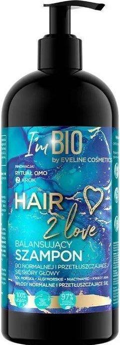 Actual product image Eveline Hair 2 Love Balancing Shampoo For Normal And Oily Hair 400ml (400 ml, Liquid shampoo)