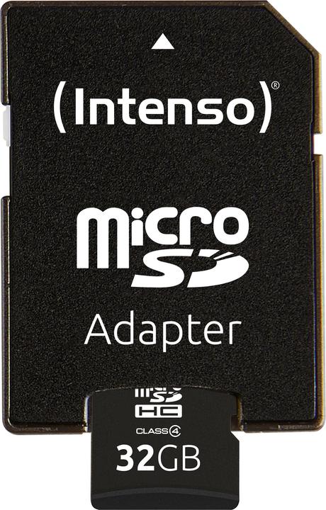 Image du produit Intenso microSD classe 4 (32 Go, microSDHC)