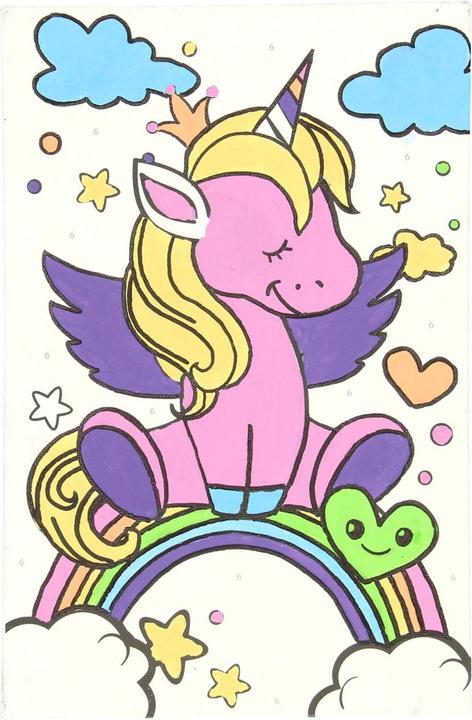 Produktbild Grafix Malen nach Zahlen - Einhorn