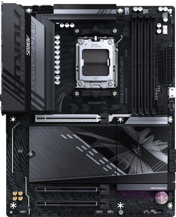 Image du produit Gigabyte B850 AORUS ELITE WIFI7 (AM5, AMD B850, ATX)