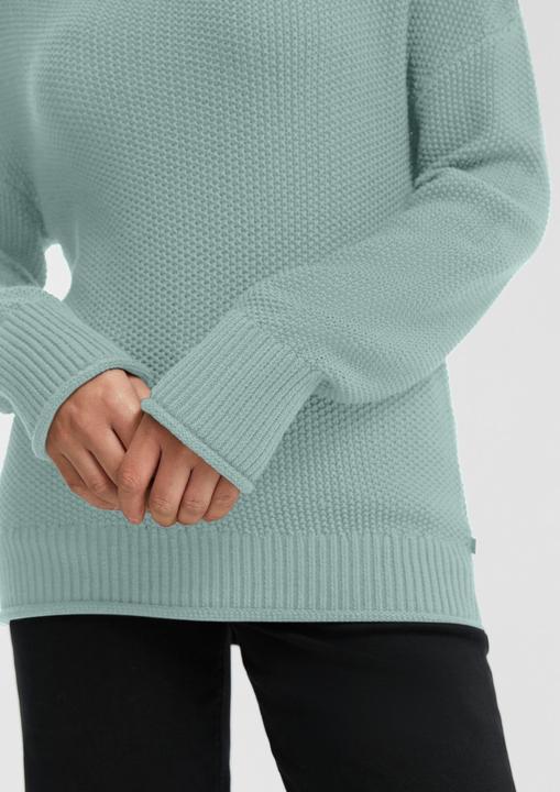 Produktbild s.Oliver Strickpullover Strickpullover mit Stehkragen aus Baumwollmix (XS)