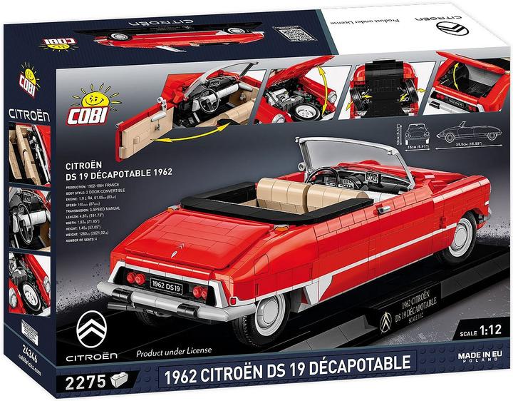 Produktbild Cobi 24346 - 1962 CITROEN DS. 19 CONVERTIBLE, 2200 Teile, ab 10 Jahren