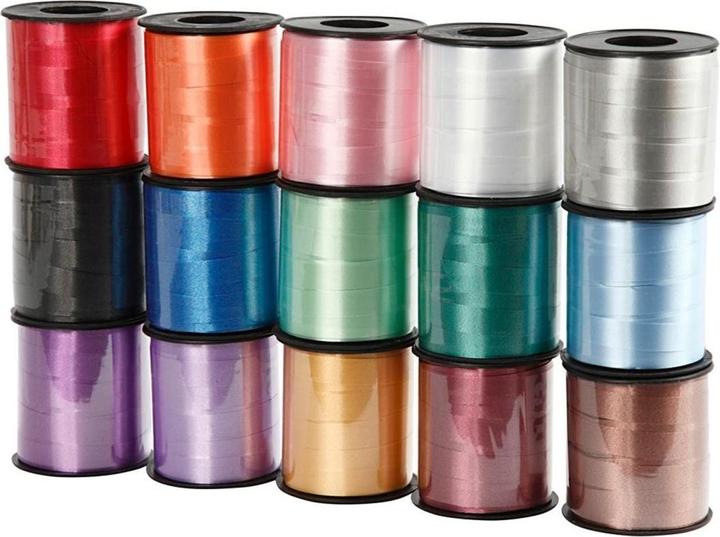 Produktbild Creativ Company Kräuselband 10 mm, Sortierte Farben, 15 Stück (15x)