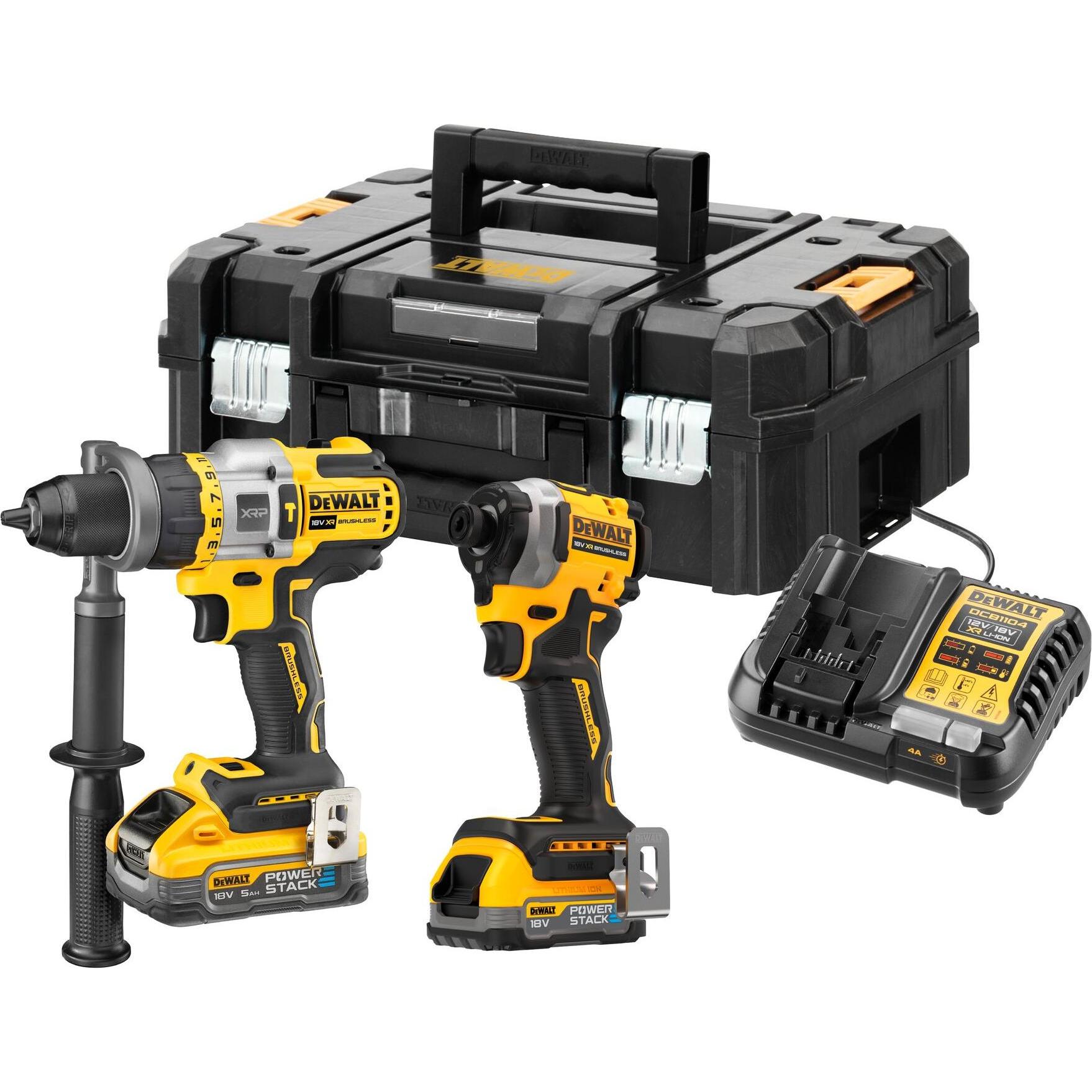 DeWalt, Trapano + Avvitatore a batteria, DCD999+DCF850