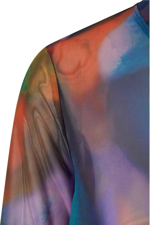 Produktbild Urban Classics Ladies AOP Mesh Longsleeve - 138403 (4XL)
