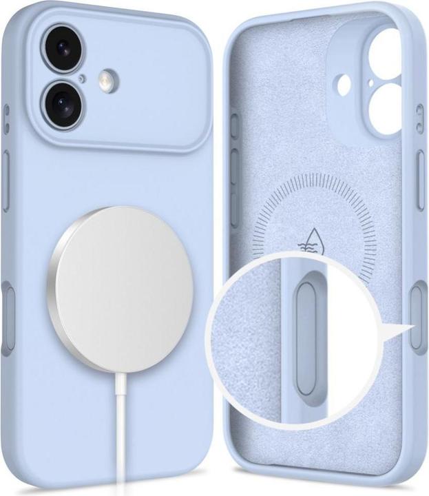 Actual product image Tech-Protect Silikon Magsafe Iphone 17 Nebelblau (Apple iPhone 17)