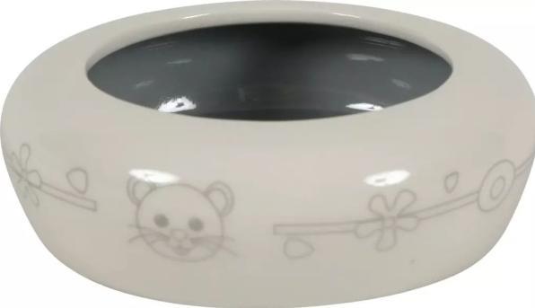 Actual product image Zolux Ceramic bowl for a rodent 100 ml, beige/gray (0.10 l)