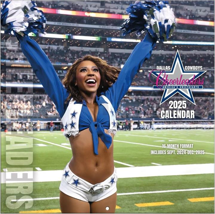 Image du produit NFL - Dallas Cowboys Cheerleaders - Calendrier mural de l'équipe 30,5 x 30,5 cm 2025 (30,5 x 30,5 cm, Français, Italien, Espagnol, Allemand, Anglais)