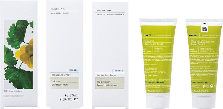 Produktbild Korres Santorini Grape Skin Reset Mask Cleansing And Smoothing Face Mask 70Ml (70 ml)