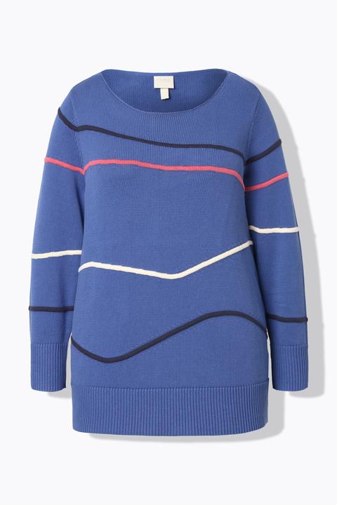Produktbild Ulla Popken Pullover, U-Boot-Ausschnitt, Langarm (50, 52)