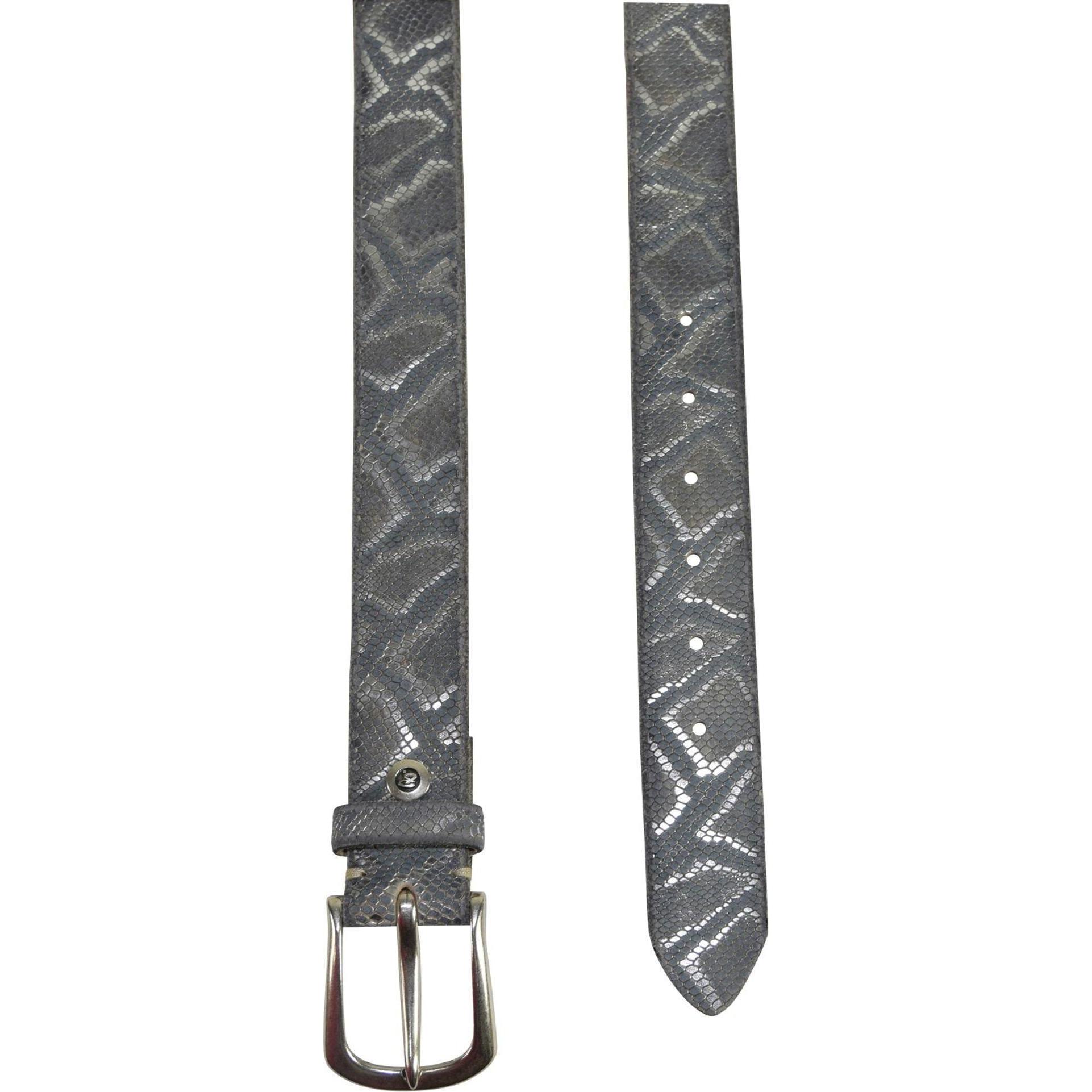 Thumbnail - B.Belt, Gürtel, Gürtel Leder, Grau, (95)
