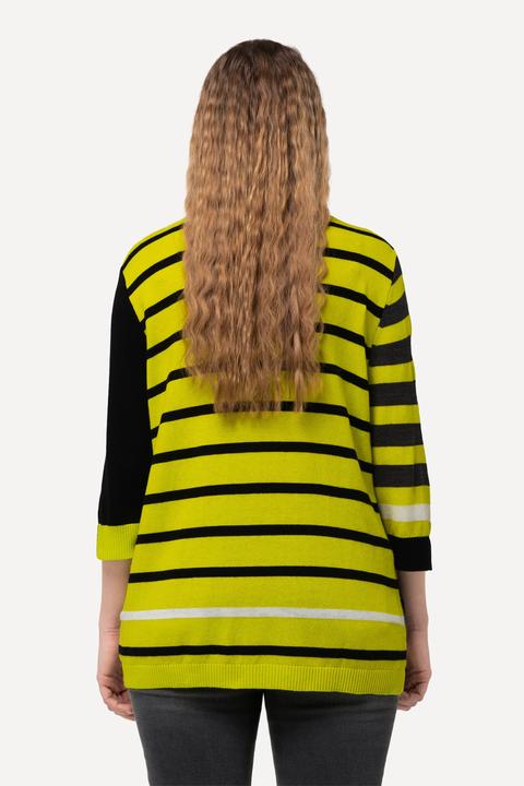 Produktbild Ulla Popken Pullover, Colorblocking, V-Ausschnitt, 3/4-Arm (42, 44)