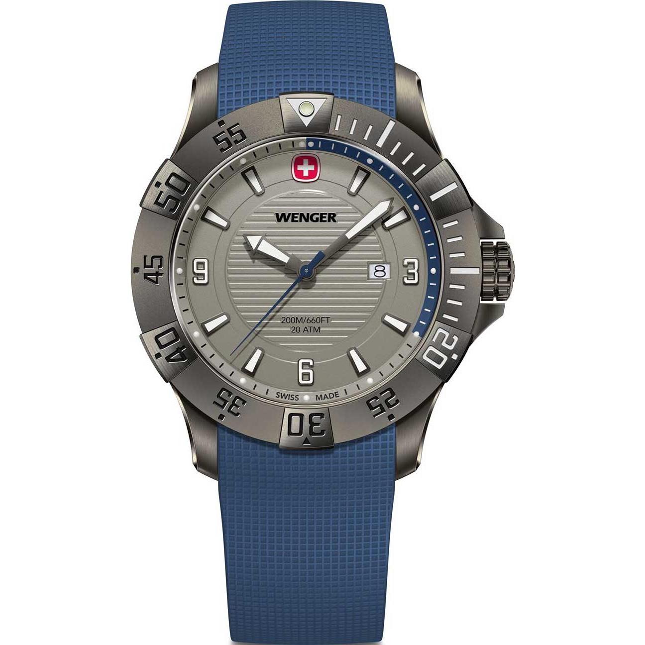 Wenger, Armbanduhr, Sea Force 01.0641.142, Grau, (Swiss Made)
