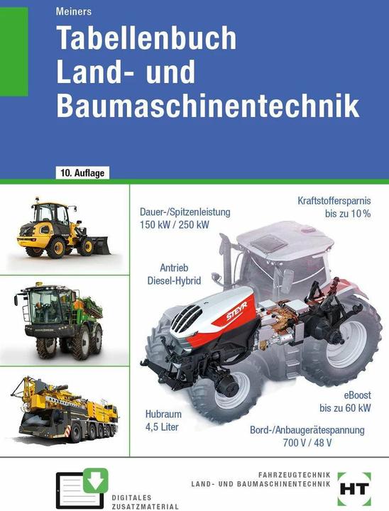 Actual product image Tabellenbuch Land- und Baumaschinentechnik (German, Hermann Meiners, 2023)