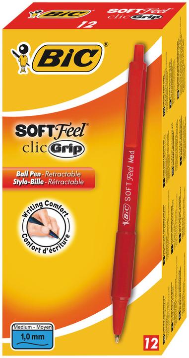 Actual product image Bic 837399 Ball pen clip-on retractable ball pen (e) (Red, 12 x)