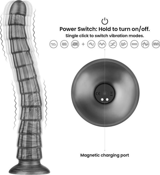Actual product image Lovetoy 14,5" King Sized Vibrating Vibrax Slider