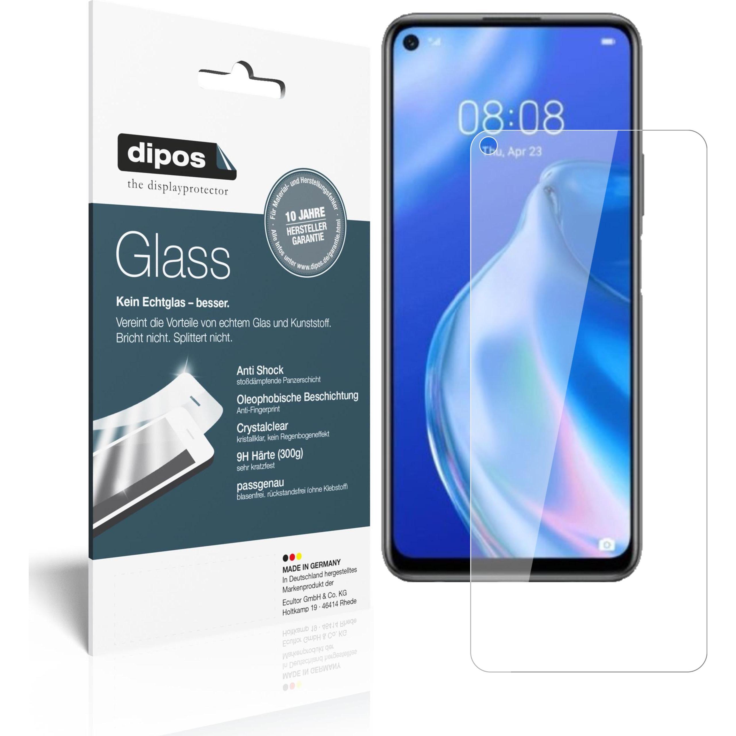 Dipos Displayschutz Anti-Shock (2 Stück, Huawei Nova 7 SE), Smartphone Schutzfolie, Transparent