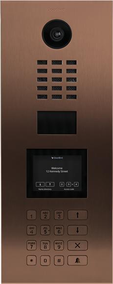 Actual product image Doorbird D21DKV IP video door phone LAN outdoor unit stainless steel V4A (brushed) (Ethernet)