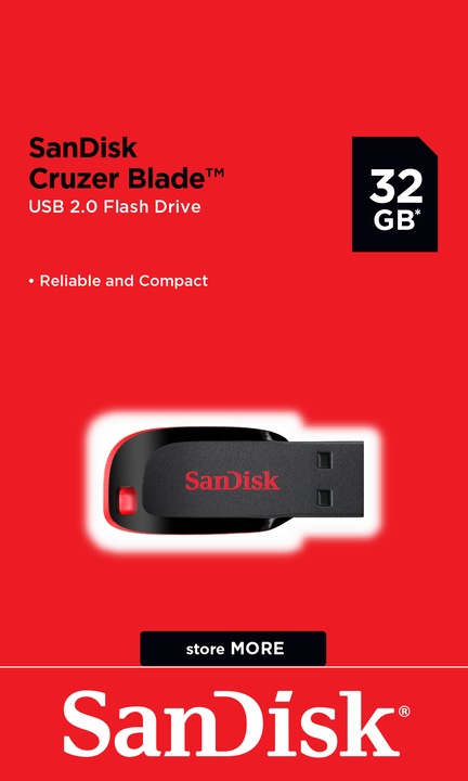 Produktbild SanDisk Cruzer Blade (32 GB, USB-A, USB 2.0)