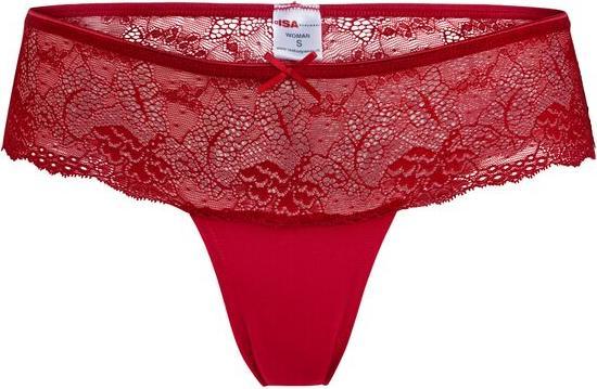 Produktbild ISA Bodywear Brazilian Tanga mit zarter Spitze (S)