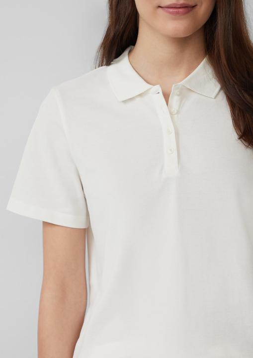 Actual product image S.Oliver Polo-Shirt Verkürztes Poloshirt aus Baumwollpiqué (44)