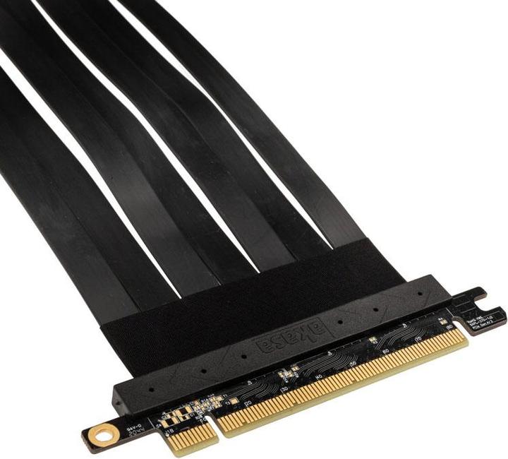 Actual product image Akasa Riser Black X2 Mark IV, Premium PCIe 4.0 x16 Riser Cable