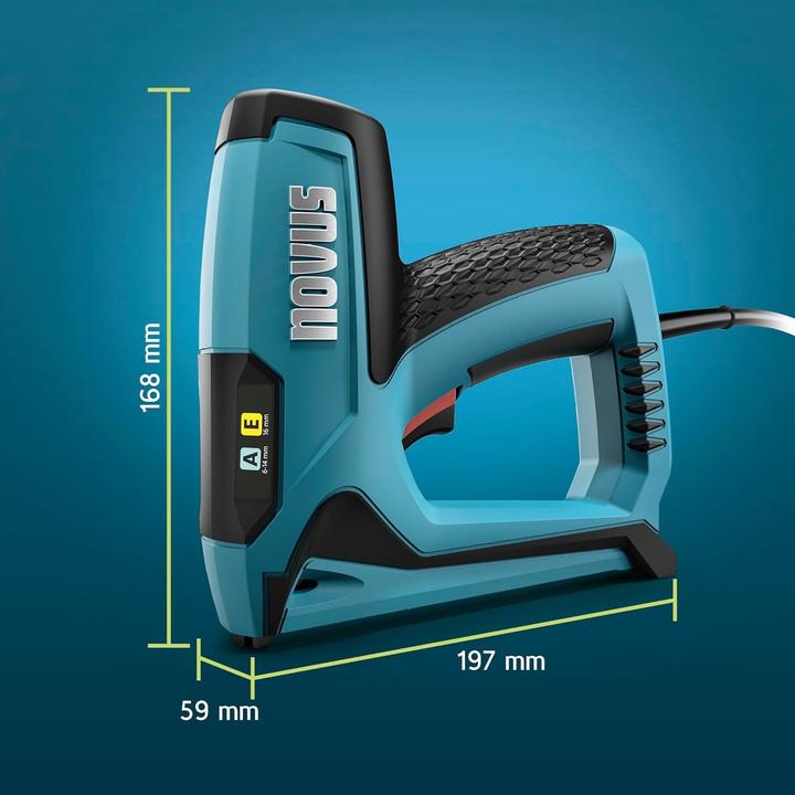 Actual product image Novus Tools 031-0371 Electric staple gun Staple type 53 Staple length 6 - 14mm