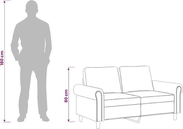 Produktbild vidaXL 2-Sitzer-Sofa (2-Sitzer)