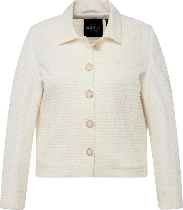 Immagine prodotto Ulla Popken Giacca di bouclé con colletto da camicia e fodera di acetato (58)
