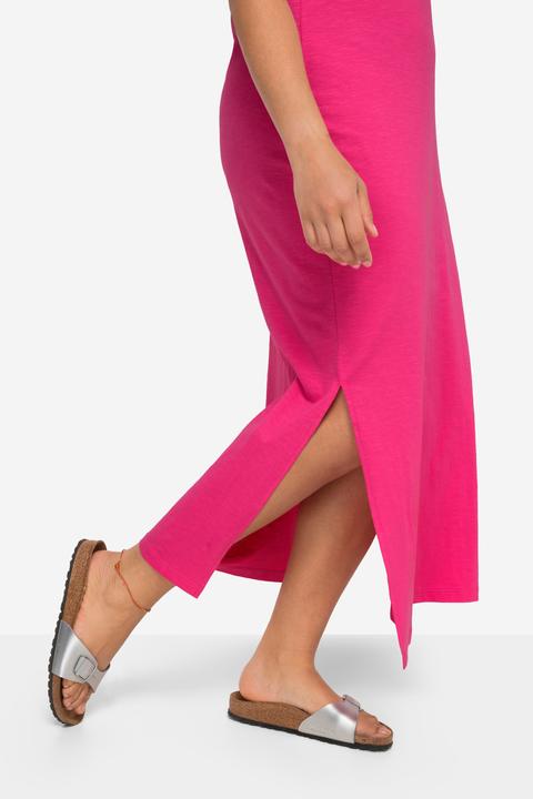 Produktbild Angel of Style Jersey-Maxikleid, Rundhals, Halbarm, Seitenschlitze (56)