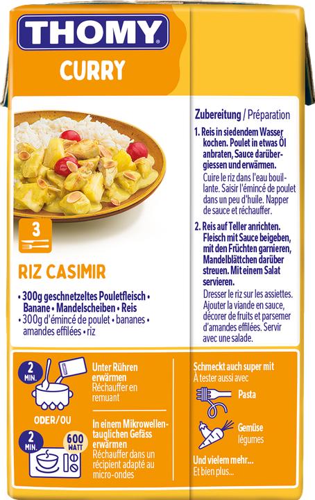 Immagine prodotto THOMY Curry Sauce (256.25 g)