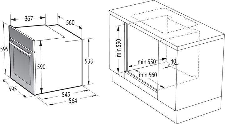 Actual product image Gorenje BCPX6737E05BG + ECD634