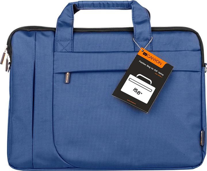 Canyon B-3 Borsa toploader alla moda per laptop da 15,6", Mėlyna (15.60", Apple)