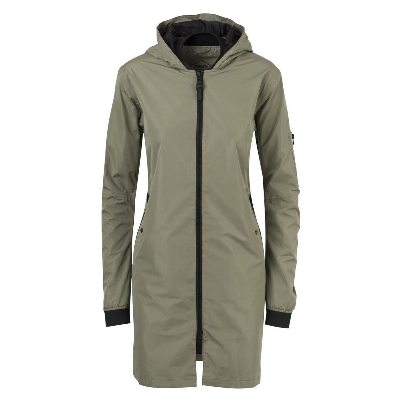 Agu, Damen, Leichte Jacken, Long Bomber Regenjas Urban Outdoor Dames - Groen - Xl, Grün, (Xl)