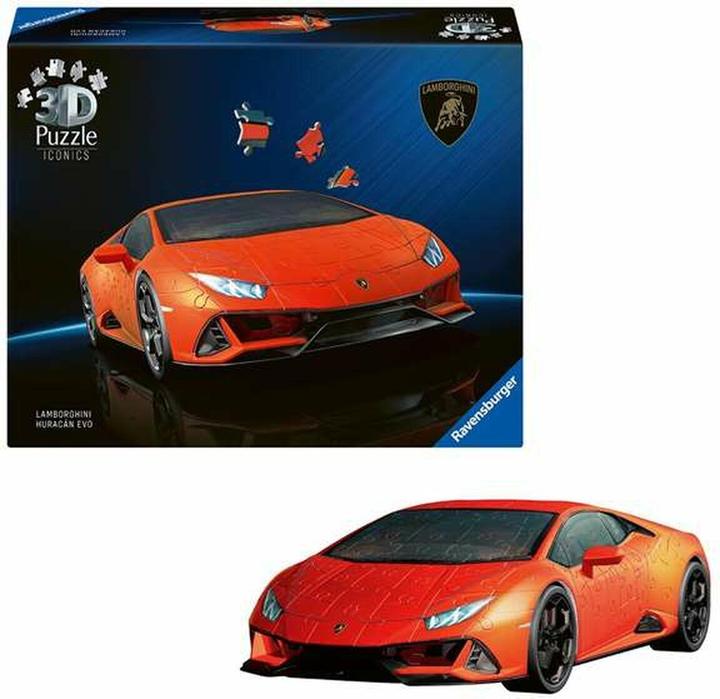 Produktbild Ravensburger 3D Puzzle Iconics: Lamborghini Huracán Evo orange / 108 Teile / ab: 8 Jahren (108 Teile)