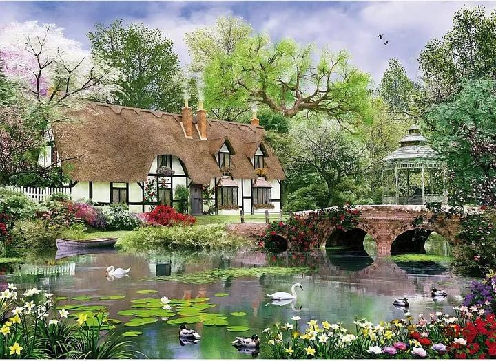Produktbild King April Cottage 1000 pcs (1000 Teile)