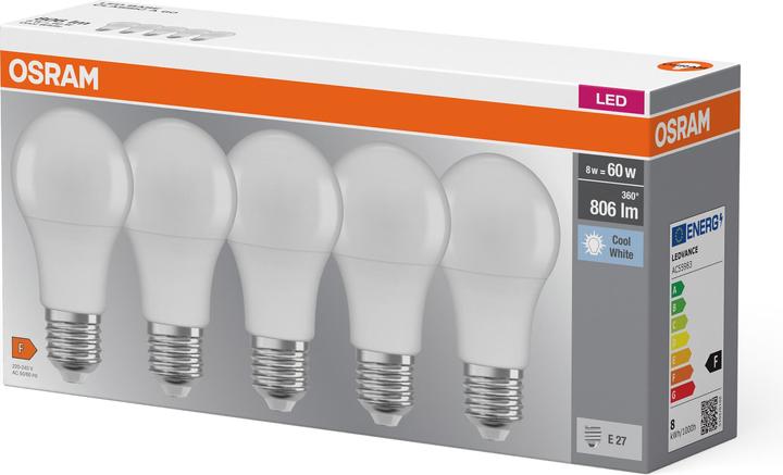 Produktbild Osram Base Retro Classic (E27, 7 W, 806 lm, 5 x, F)