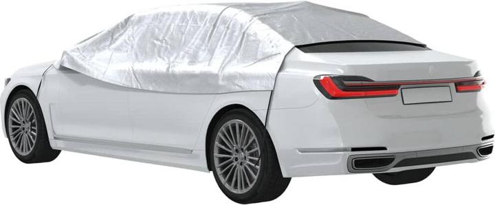 Actual product image vidaXL Car cover half garage with hook M