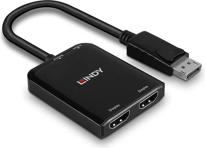 Actual product image Lindy DisplayPort to 2 Port HDMI MST Hub (HDMI, 4.90 cm)