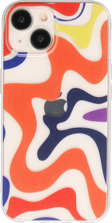 Actual product image PhoneLook Cover rubber silicone coloured waves Margarita (Apple iPhone 15)