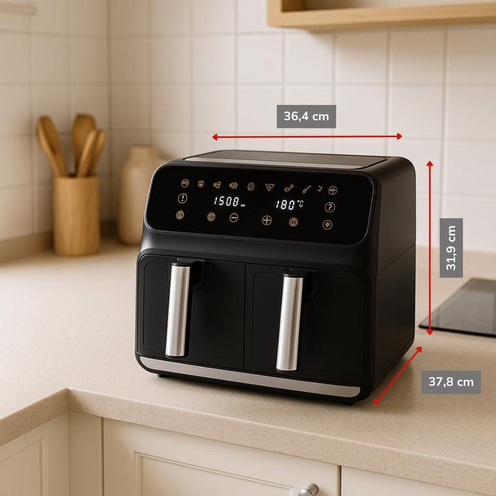 Productafbeelding alpina Dubbele airfryer 8L 230V 1700W