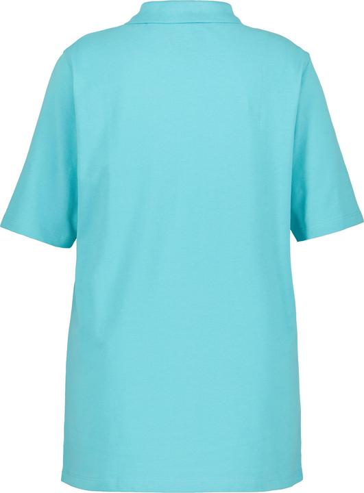 Produktbild Ulla Popken Poloshirt, Piqué, Polokragen, Samt-Knopfleiste, Halbarm (62)