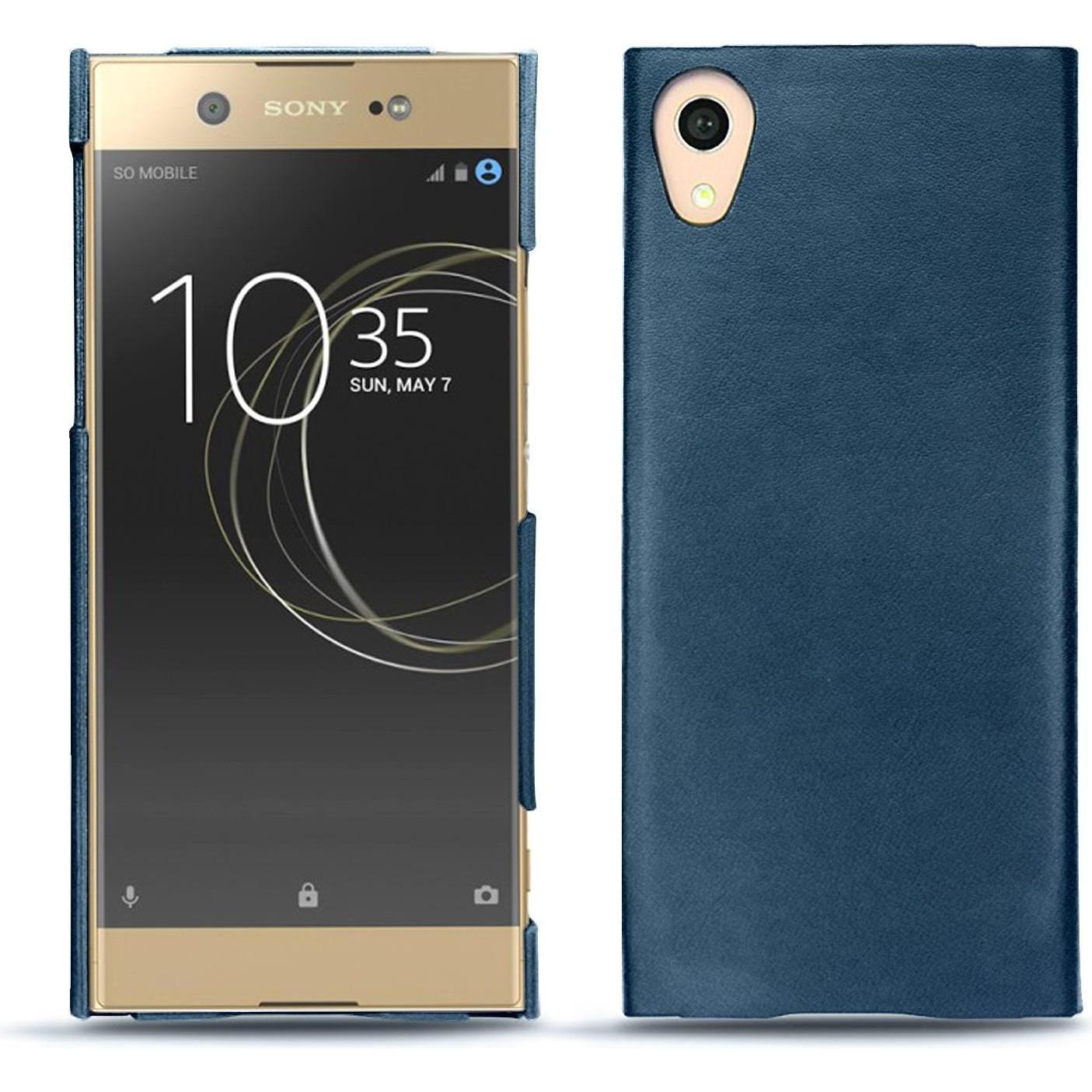 Noreve Lederschutzhülle (Sony Xperia XA1 Ultra), Smartphone Hülle, Blau