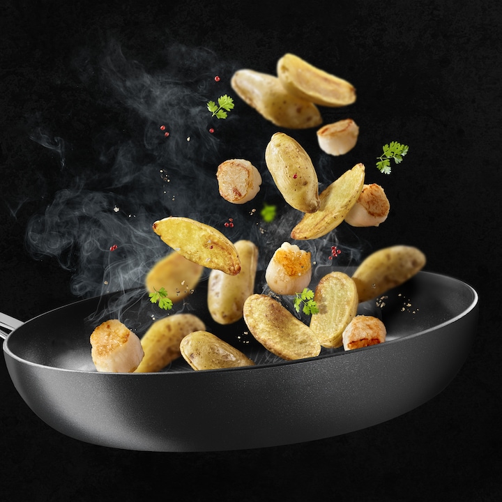 Immagine prodotto Tefal Padella Trattoria Pro 28cm (28 cm, Padella per friggere, Alluminio)