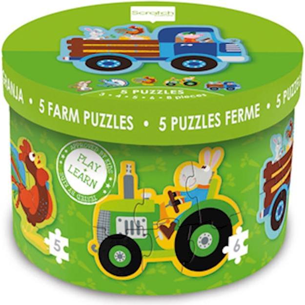 Scratch Puzzle Bauernhof (26 Teile)