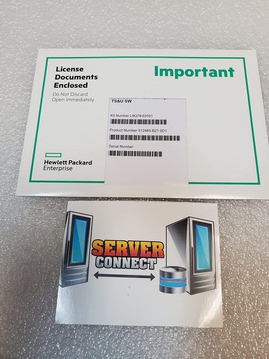 Actual product image HPE 512485-B21 iLO Advanced including 1yr 24x7
