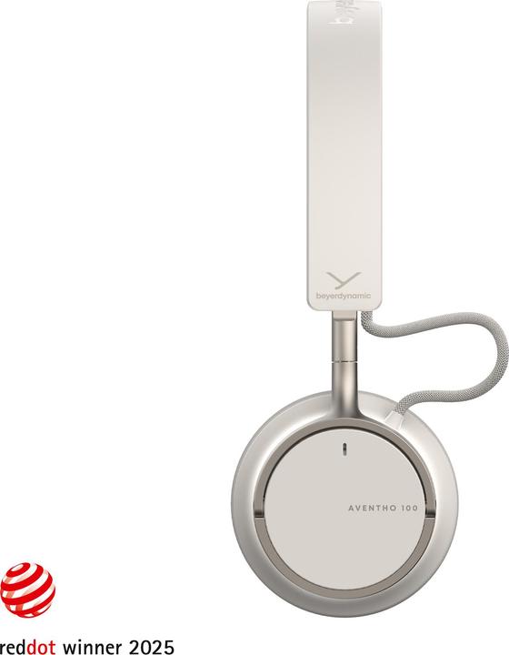 Produktbild Beyerdynamic True Wireless Ohrhörer Bluetooth On-Ear-Kopfhörer "AVENTHO 100", Creme (ANC, 60 h, Kabellos)