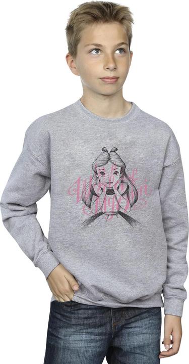 Image du produit Disney Sweat-shirt garçon Alice In Wonderland In A World Of My Own (Alice au pays des merveilles dans un (116)